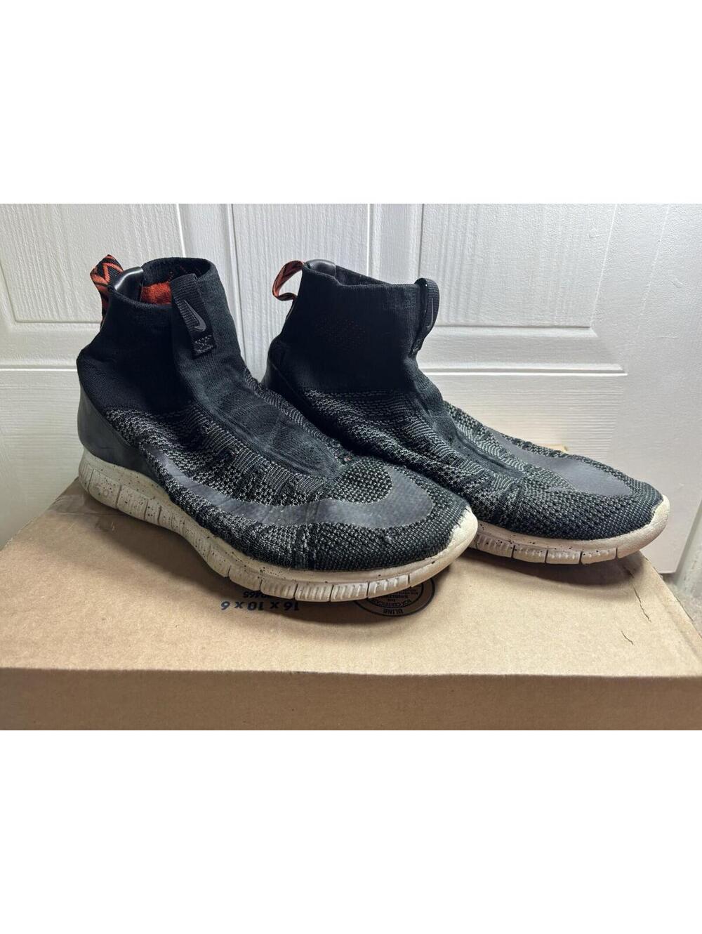 Nike Free Flyknit Mercurial Sneakers Shoes Men Size 11 (805554-008) Black
